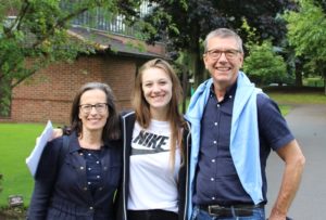 celebrating A-Level results