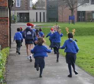 Children running to raise money for LearnBags