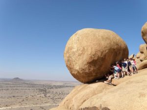 Mount pupils on an earlier Namibia visit