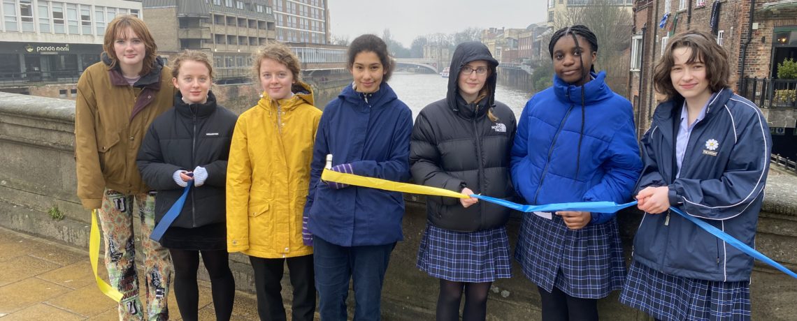 The Mount pupils and staff attend peaceful protest on Ouse Bridge
