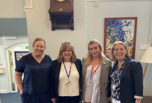 Harriette with her former teachers